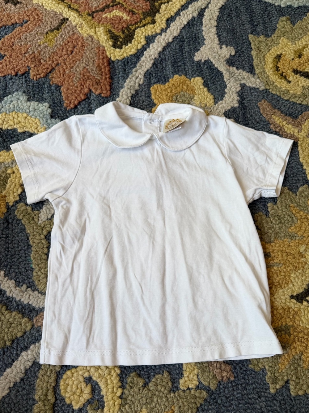 The Beaufort Bonnet Company White Peter Pan Collar Tee Size 5T